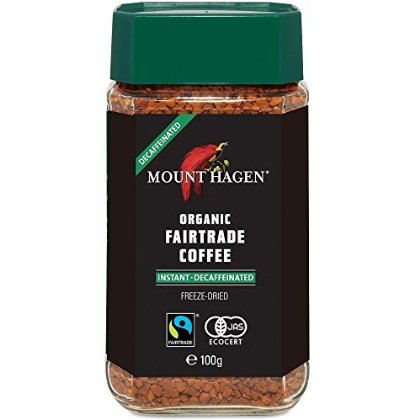 マウントハーゲン オーガニック フェアトレード カフェインレスインスタントコーヒー100g