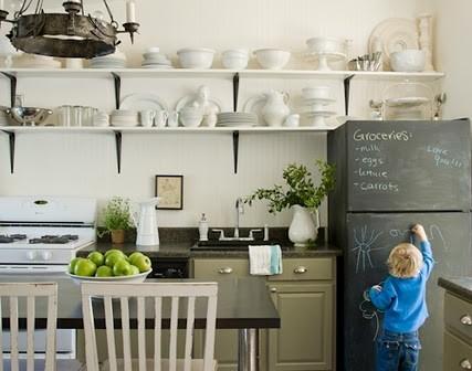 冷蔵庫を黒板にするという発想