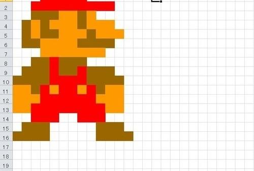 天才現る。エクセルでマリオ