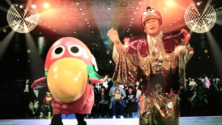 マツケンサンバ。キョロちゃんと競演。キョロキョロサンバの動画が完成。