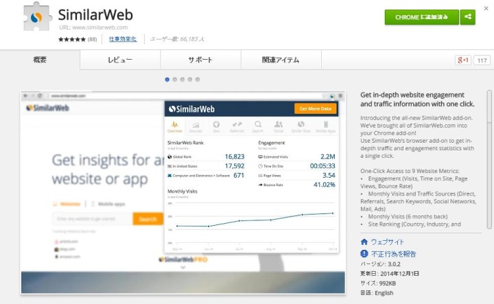 他人のサイトのPVを無料で調べられるSimilarWebのブラウザ拡張機能（アドオン）が便利！