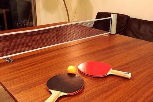 家に、卓球セットが到着！早速やってみたよ！おもしろーい！