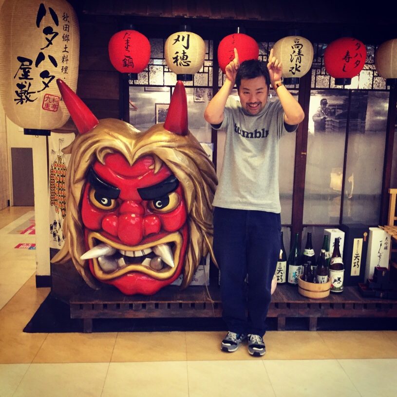 お店の前にある「大きなキャラクター」ってついつい写真を撮りたくなる。