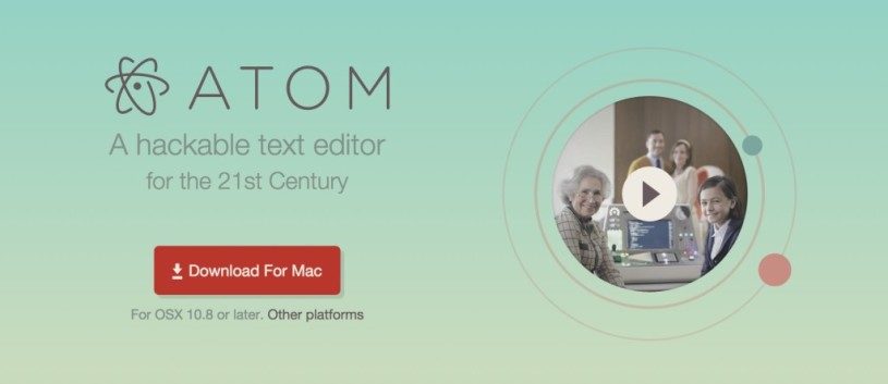 ソースコードをたまにいじる程度だけど無料のテキストエディター「Atom」が調子が良い。