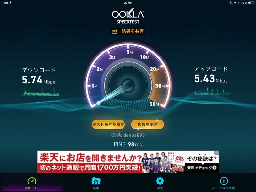 WiMAX規制がかかっている時の速度について。