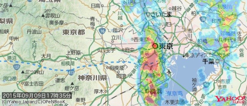 綾瀬川、河川洪水警報が発令！葛飾区、草加市、越谷市、八潮市、足立区の人は、注意を