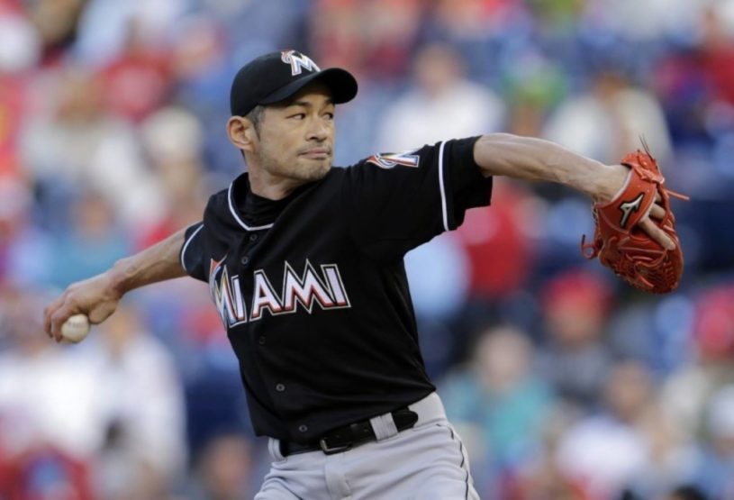 今季最終戦でイチロー投手メジャー初登板した時の動画