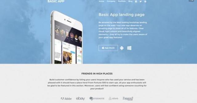 無料のBootstrapのテーマとテンプレート集