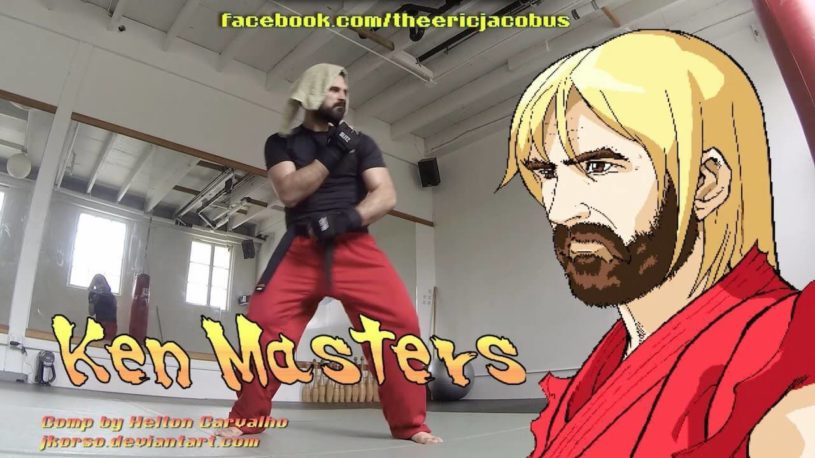 リアルストリートファイター。　ケンの動きを忠実に再現する男が俺の中で話題に