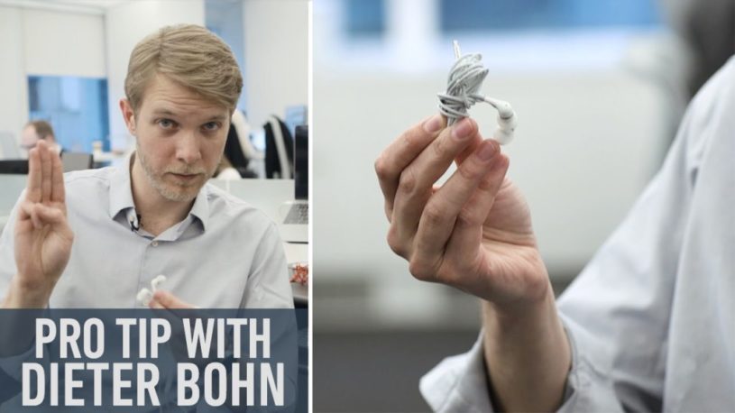 超簡単に絡まないようにイヤホンのコードをまとめる方法