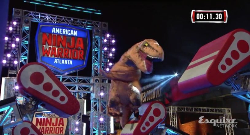 海外のサスケに恐竜が登場。動きがやばいwww