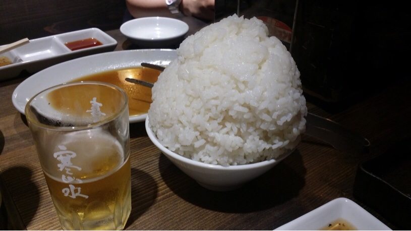 焼肉屋のライス「小・中・大・昔話」昔話ってなんだ？と思って頼んだ結果が話題に