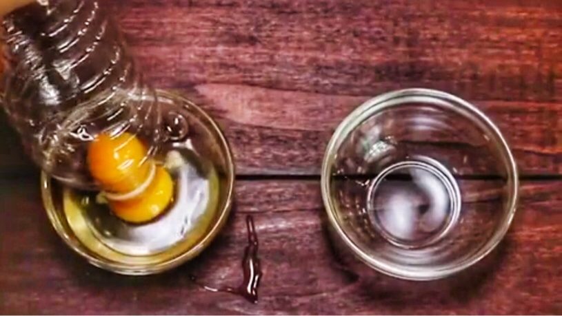 卵の黄身を簡単に分ける方法
