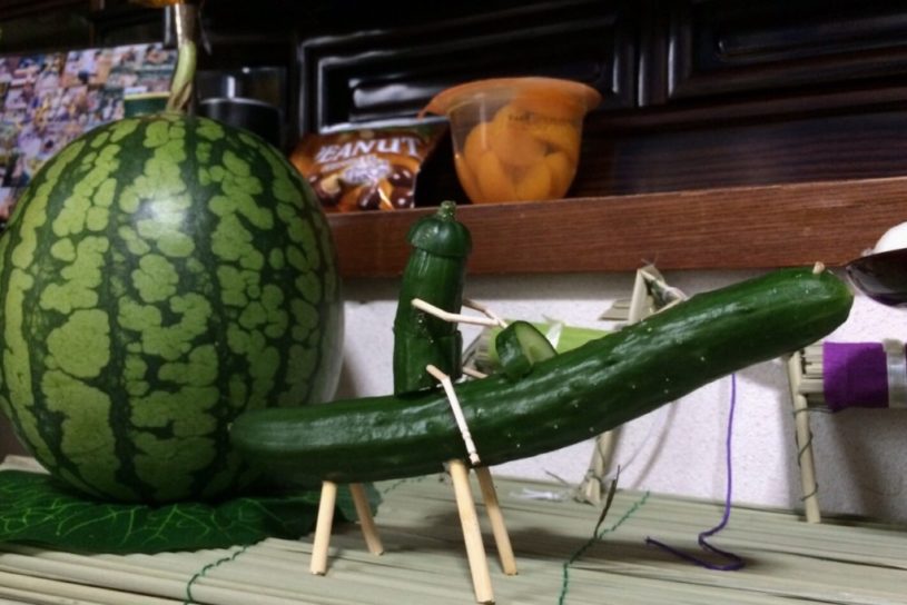 東京など一部地域では、昨日から「お盆」の時期。家庭で作成されたおもしろい「精霊馬」をご紹介