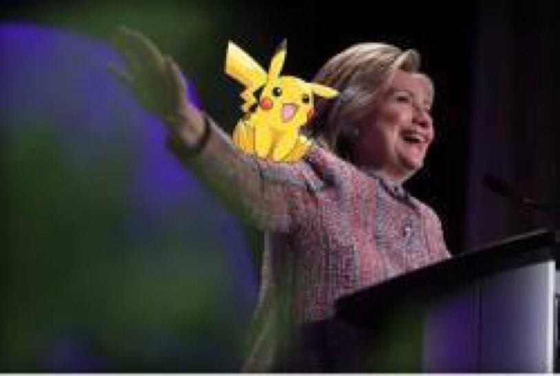 ヒラリー候補、ポケモンGOを使い沢山のモンスターと人をおびき寄せる作戦