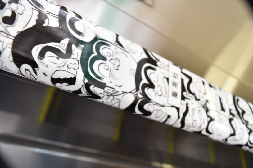 亀有駅両さんエスカレーターをスローモーション撮影