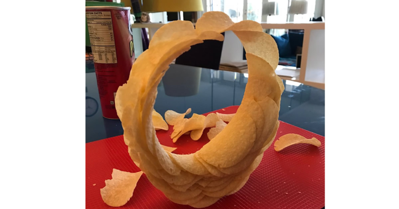 プリングルスを重ね合わせることできれいな円が作れることが判明