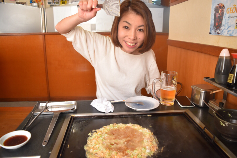 もんじゃは、楽しい