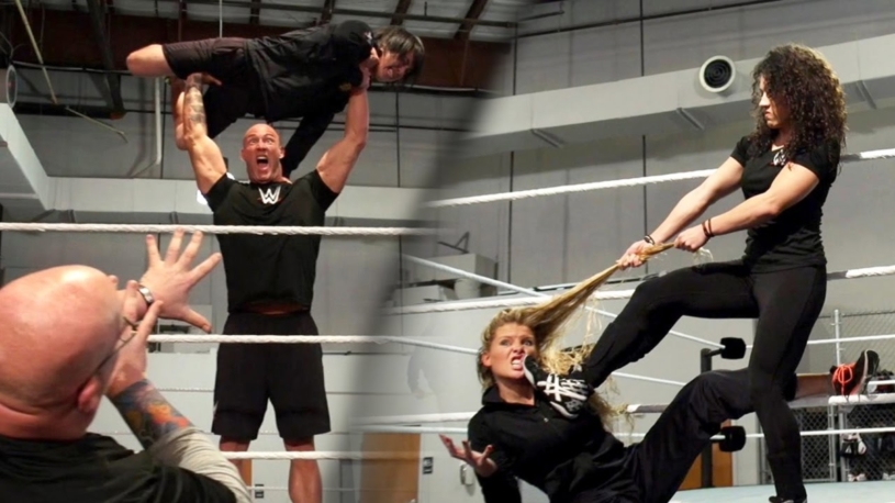 【マネキンチャレンジ】WWEのプロレスラーがまるでマネキンのように