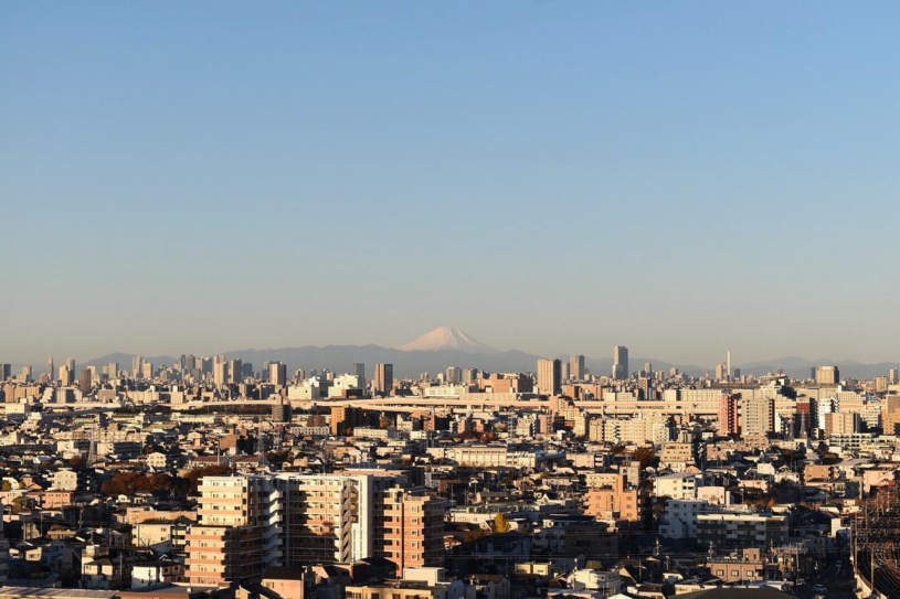 富士山が綺麗に見えた師走の東京