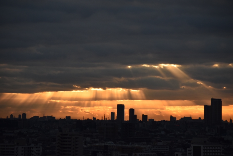 冬の朝の空が好き