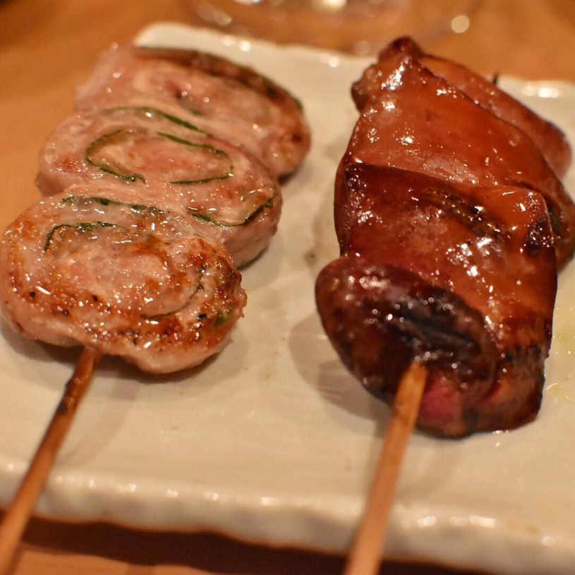伍味酉で焼き鳥美味しいお酒も頂きました。