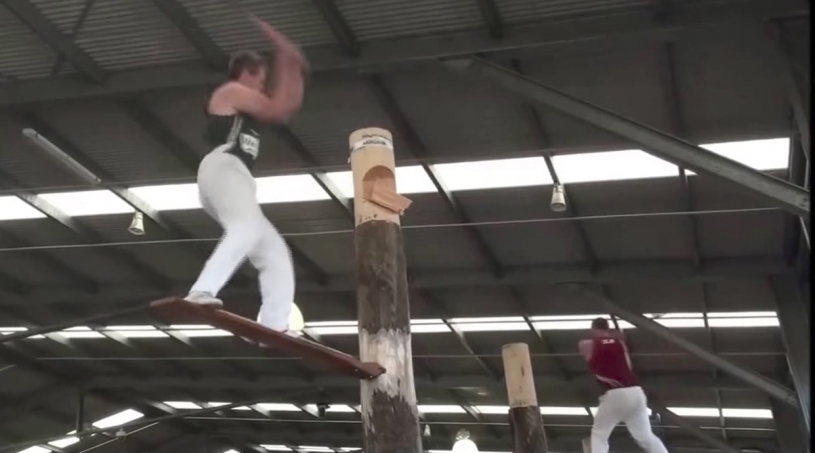 【神業】木こりの大会の様子がおもしろいｗｗｗ