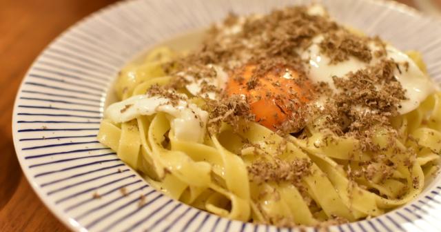 クロアチアお土産のトリュフで料理を作ってもらったよ