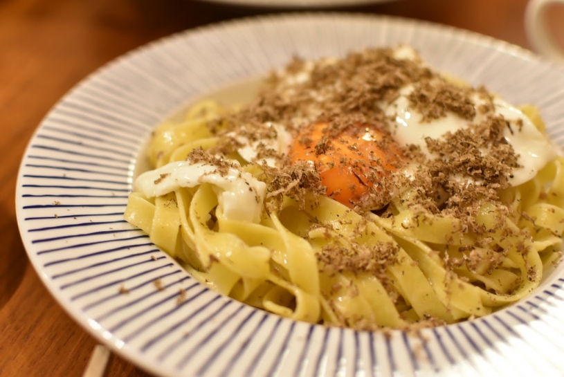 クロアチアお土産のトリュフで料理を作ってもらったよ