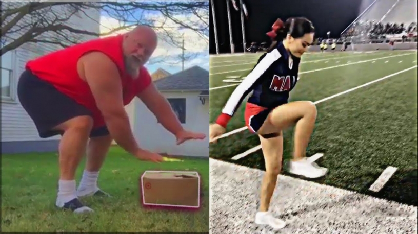 インビジブルボックスチャレンジ『透明な階段を登る』が人気に