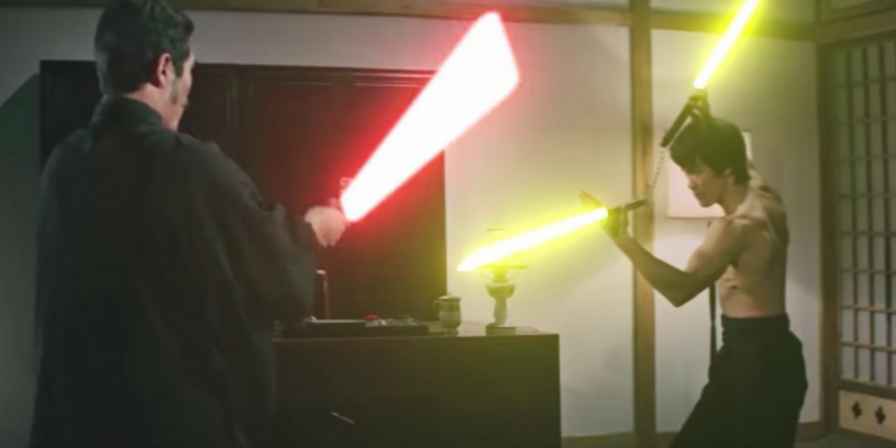 ブルース・リーにヌンチャクの代わりにライトセーバーを持たせたらかっこいいｗ