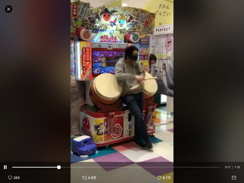 太鼓の達人、やばい奴が現れたと話題に