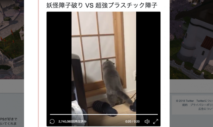 妖怪障子破り VS 超強プラスチック障子