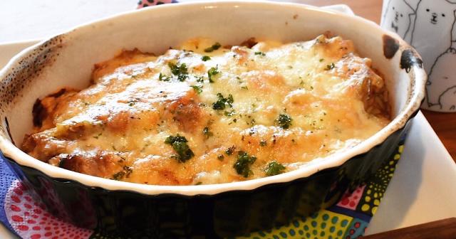 カレーに飽きたらチーズカレードリアはいかが？