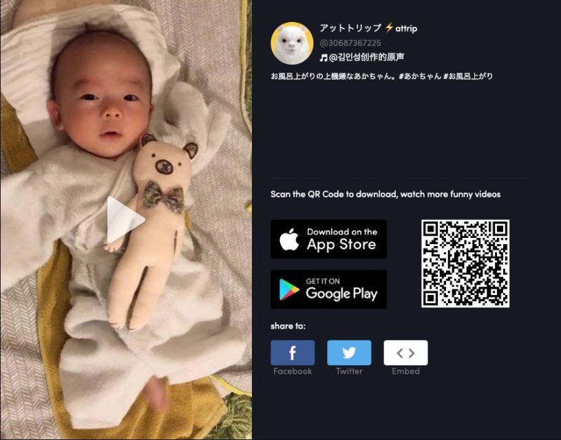 TikTokにあかちゃん動画をアップしてるよ。ぼくの使い方と楽しみ方