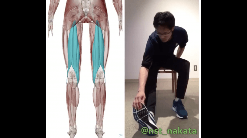 【ストレッチ】姿勢の悪いデスクワーカーの首こりの原因はモモ裏のこりが原因だった
