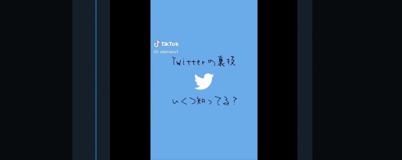 Twitterの裏技いくつ知ってる？