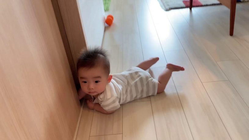 生後8ヶ月 突然てすが、ずりばい始めました