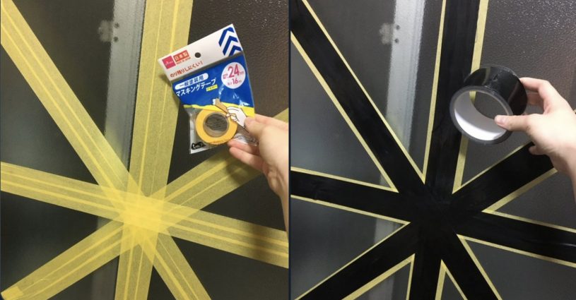 台風対策！養生テープも窓用テープも売り切れた人向けマスキングテープを使った貼り方