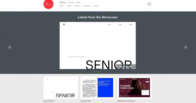 ウェブサイトギャラリーサイト- siteInspire – Web Design Inspiration