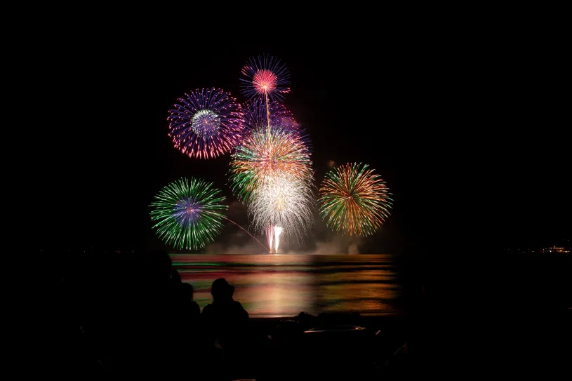今日は葛飾の花火大会だ