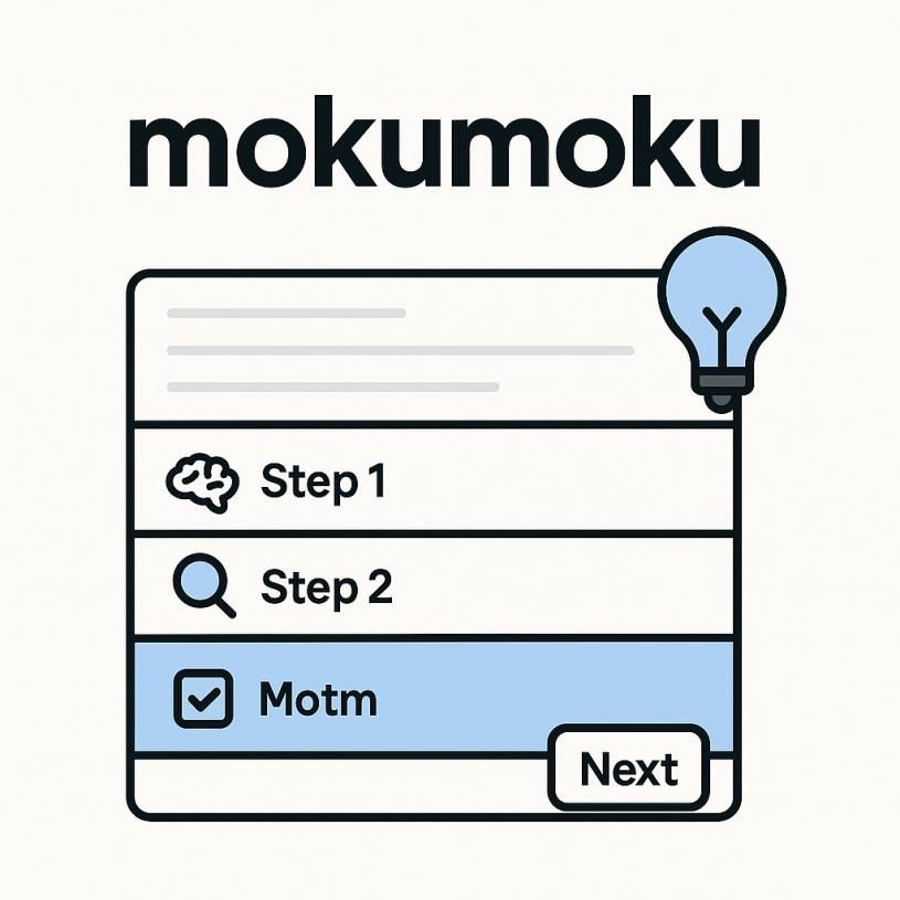 やりたいことを実現するためのプログラム「mokumoku」