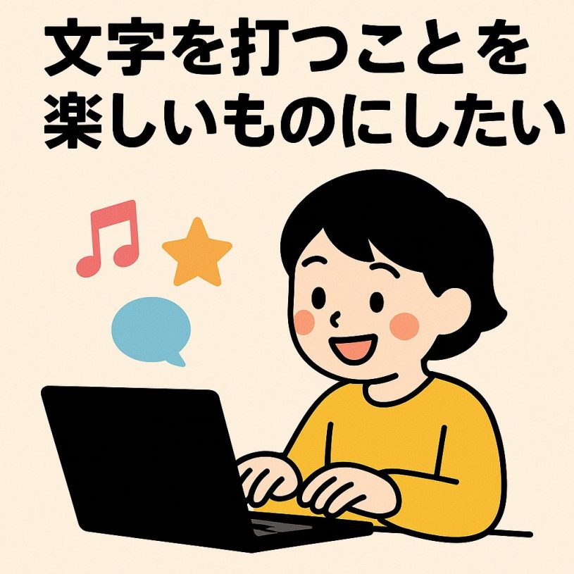文字を打つことを楽しいものにしたい