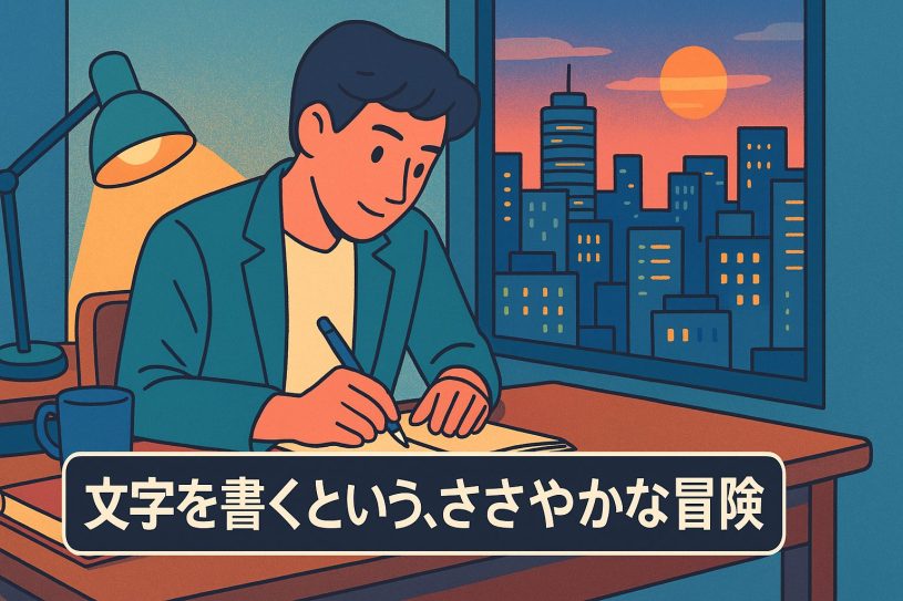文字を書くという、ささやかな冒険