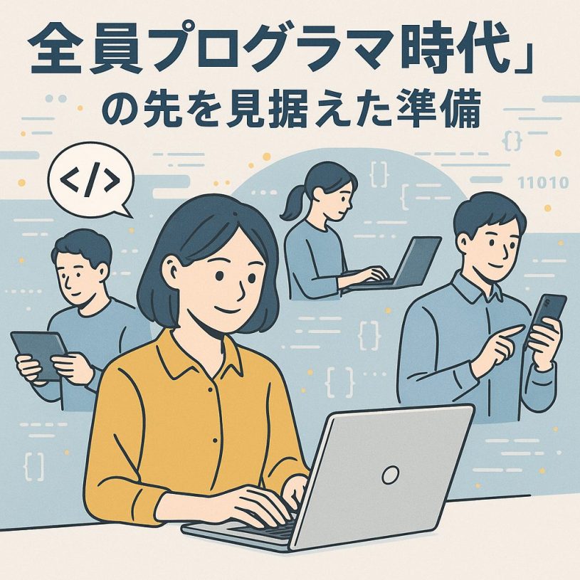 “全員プログラマ時代”の先を見据えた準備