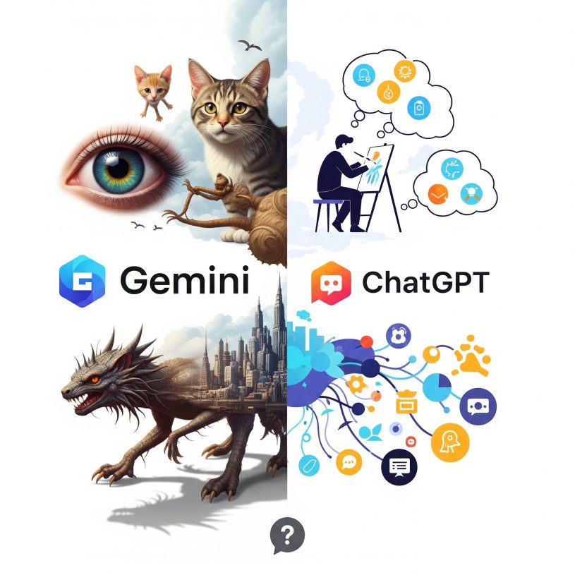 GeminiとChatGPTの画像生成能力の比較
