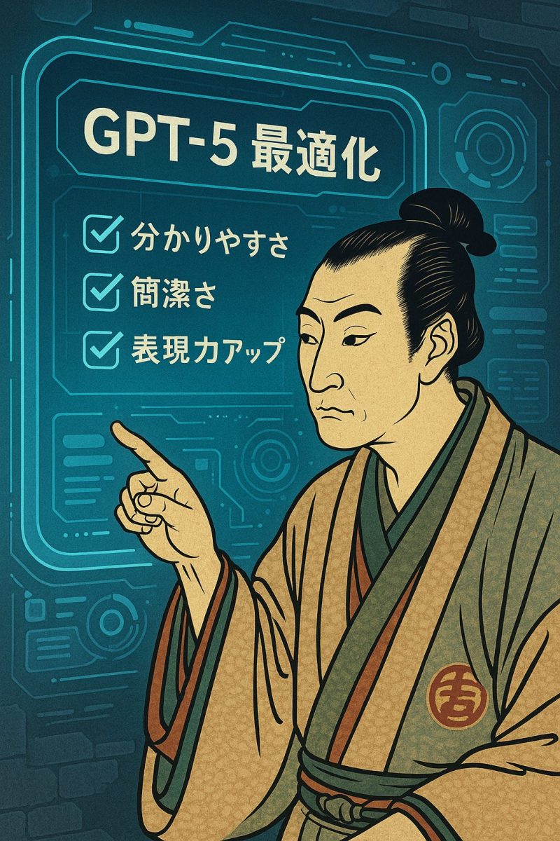 「Optimize for GPT-5」を試してみた：文章はどう変わるのか？