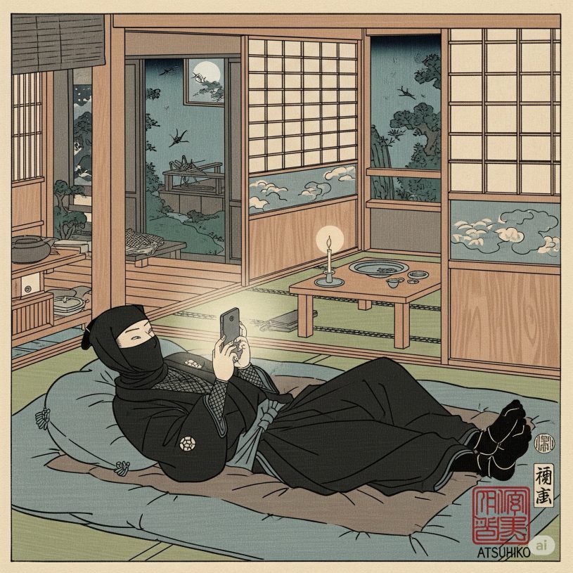鈴虫の音、畳の匂い
