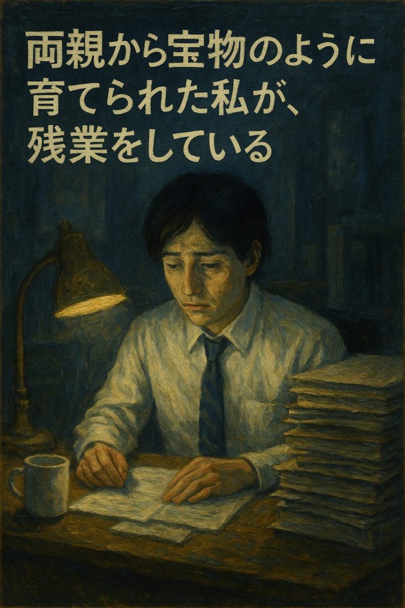 両親から宝物のように育てられた私が、残業をしている