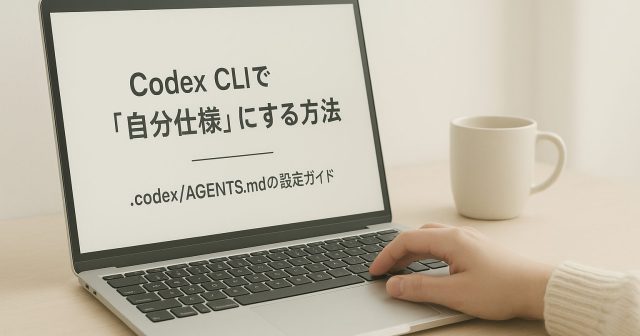 How to Customize Codex CLI with .codex/AGENTS.md